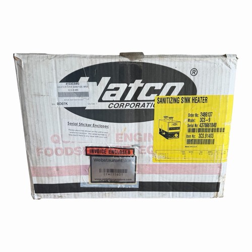 Hatco 3cs kw - 9, sanitizing
